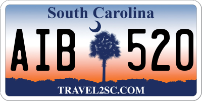 SC license plate AIB520