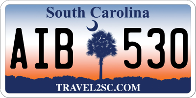SC license plate AIB530