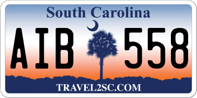 SC license plate AIB558