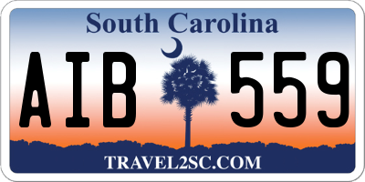 SC license plate AIB559