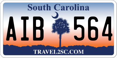 SC license plate AIB564