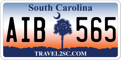 SC license plate AIB565