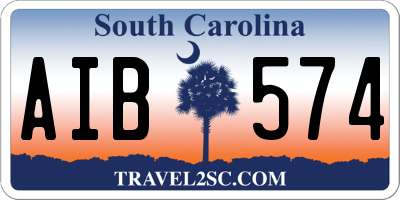 SC license plate AIB574