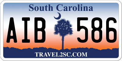 SC license plate AIB586