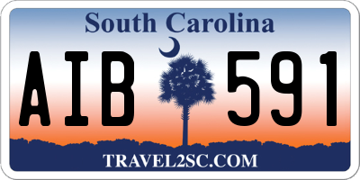 SC license plate AIB591