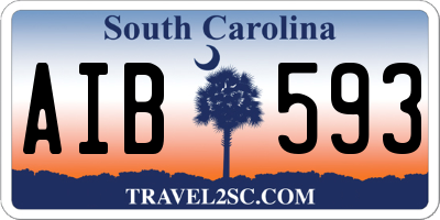 SC license plate AIB593