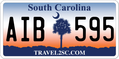 SC license plate AIB595