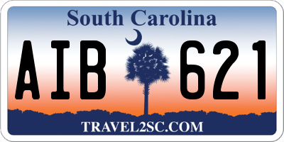 SC license plate AIB621