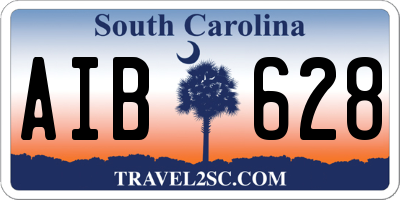 SC license plate AIB628