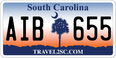 SC license plate AIB655