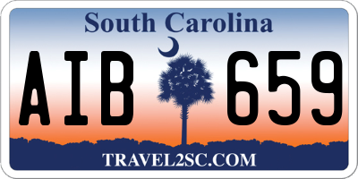 SC license plate AIB659