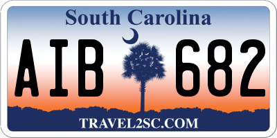 SC license plate AIB682