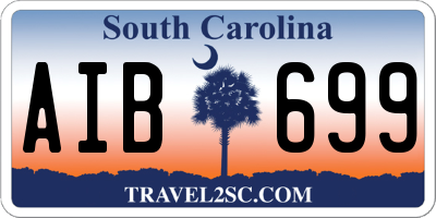 SC license plate AIB699
