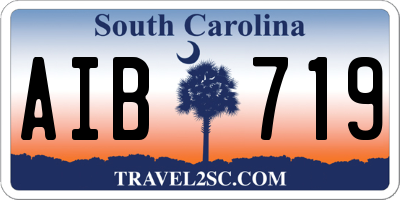 SC license plate AIB719