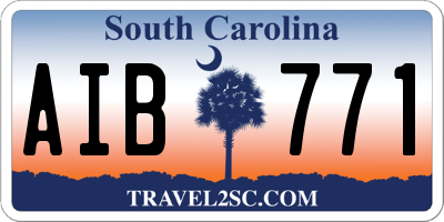 SC license plate AIB771