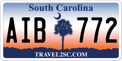 SC license plate AIB772