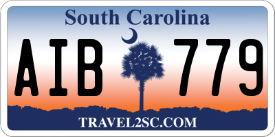 SC license plate AIB779
