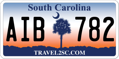 SC license plate AIB782