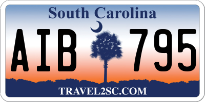 SC license plate AIB795