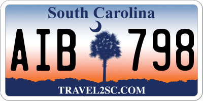 SC license plate AIB798