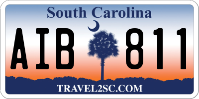 SC license plate AIB811