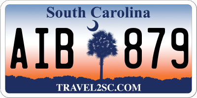 SC license plate AIB879