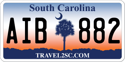 SC license plate AIB882