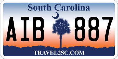 SC license plate AIB887