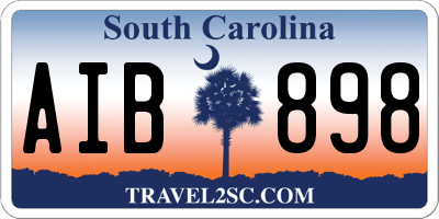 SC license plate AIB898