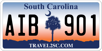 SC license plate AIB901