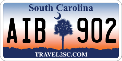 SC license plate AIB902