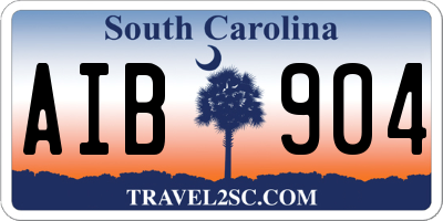 SC license plate AIB904