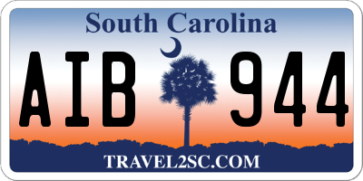 SC license plate AIB944