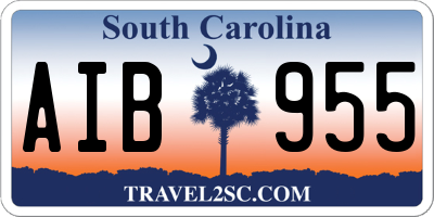 SC license plate AIB955