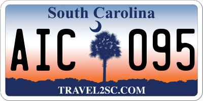 SC license plate AIC095