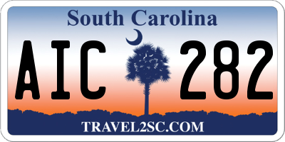 SC license plate AIC282