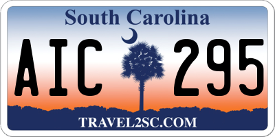 SC license plate AIC295