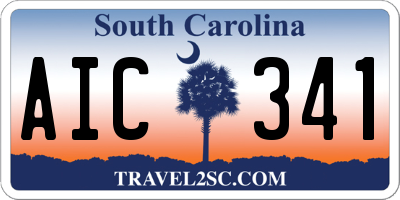 SC license plate AIC341