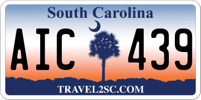 SC license plate AIC439