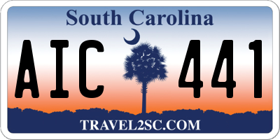 SC license plate AIC441