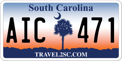 SC license plate AIC471