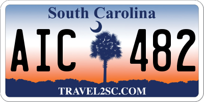 SC license plate AIC482