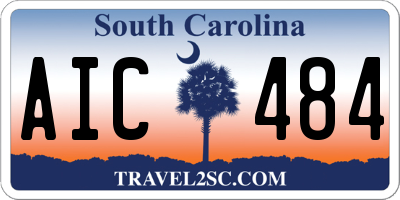 SC license plate AIC484