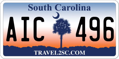SC license plate AIC496