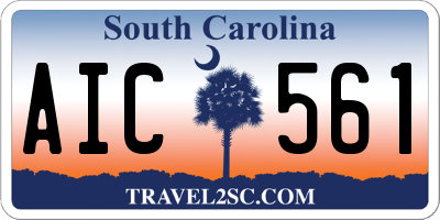 SC license plate AIC561