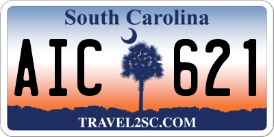 SC license plate AIC621