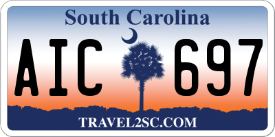 SC license plate AIC697