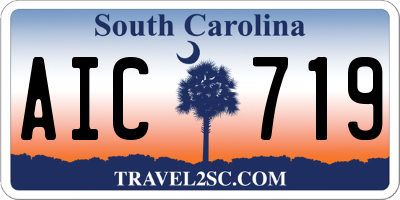 SC license plate AIC719