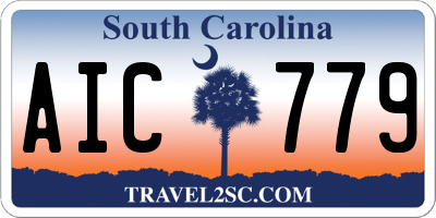 SC license plate AIC779