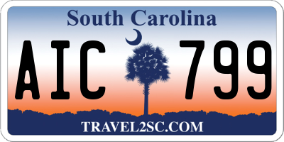SC license plate AIC799